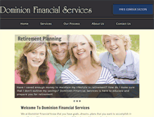 Tablet Screenshot of dominionfinancial.net